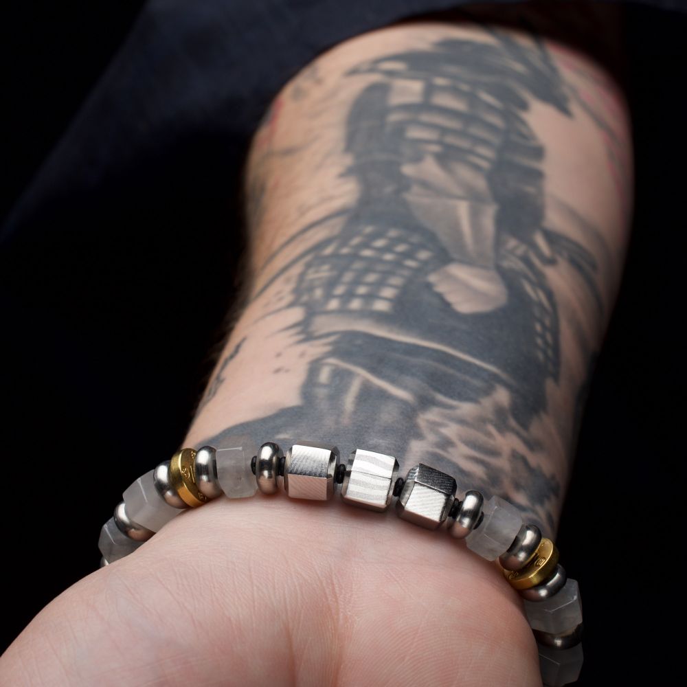 LOYALTY White Quartz Bushido Bracelet