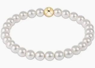 Classic Pearl 6mm Bead Bracelet