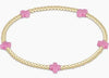 egirl Signature Cross Gold Filled Pattern 2mm Bead Bracelet