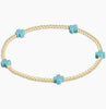 egirl Signature Cross Gold Filled Pattern 2mm Bead Bracelet