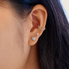 Pavé Heart Stud Earrings
