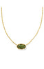Elisa Bamboo Frame Pendant Necklace
