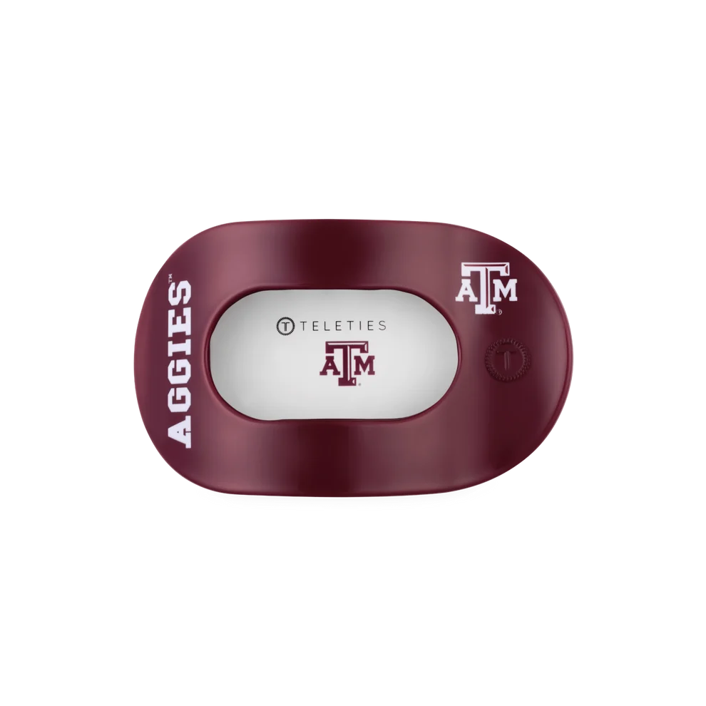 Gig 'Em! Flat Round Hair Clip