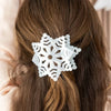 Glitter Snowflake Flat Hair Clip