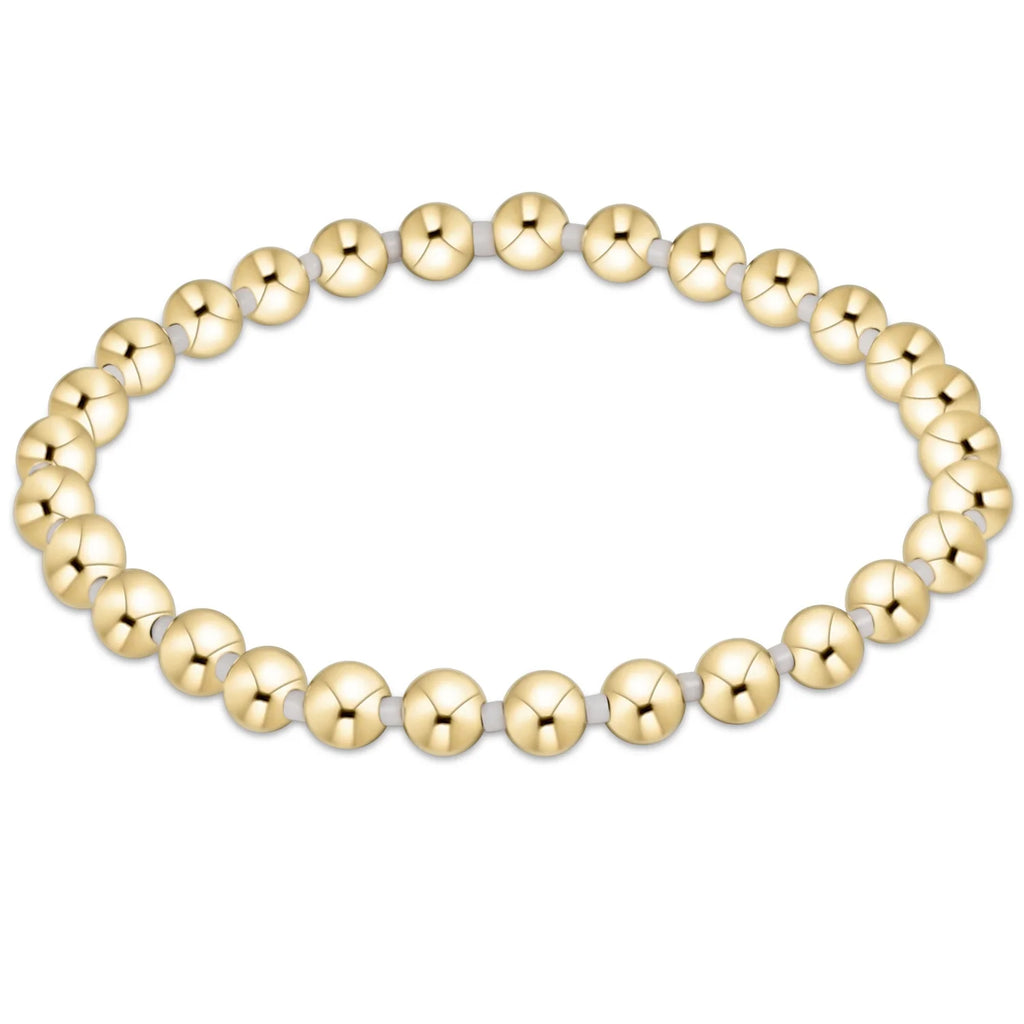 Hope Grateful 5mm Bead Bracelet - White