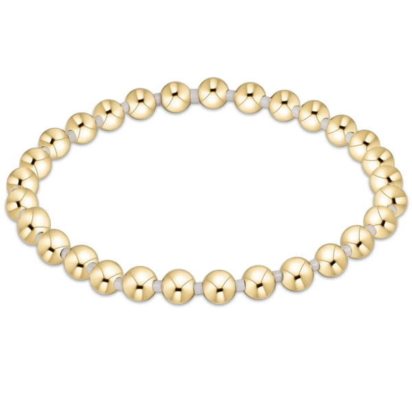 Hope Grateful 5mm Bead Bracelet - White