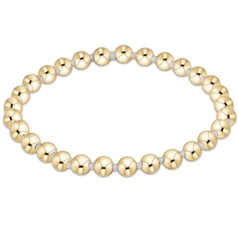 Hope Grateful 5mm Bead Bracelet - White