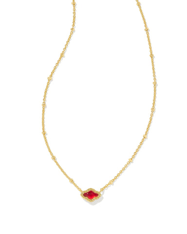 Mini Abbie Pendant Necklace in Gold
