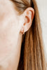 Scarlett Hoop Gold 8mm Pearl Huggie Earrings