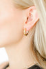 Scarlett 12mm Two-Tone Hoop Earrings