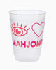 I Heart Mahjong Frosted Cups
