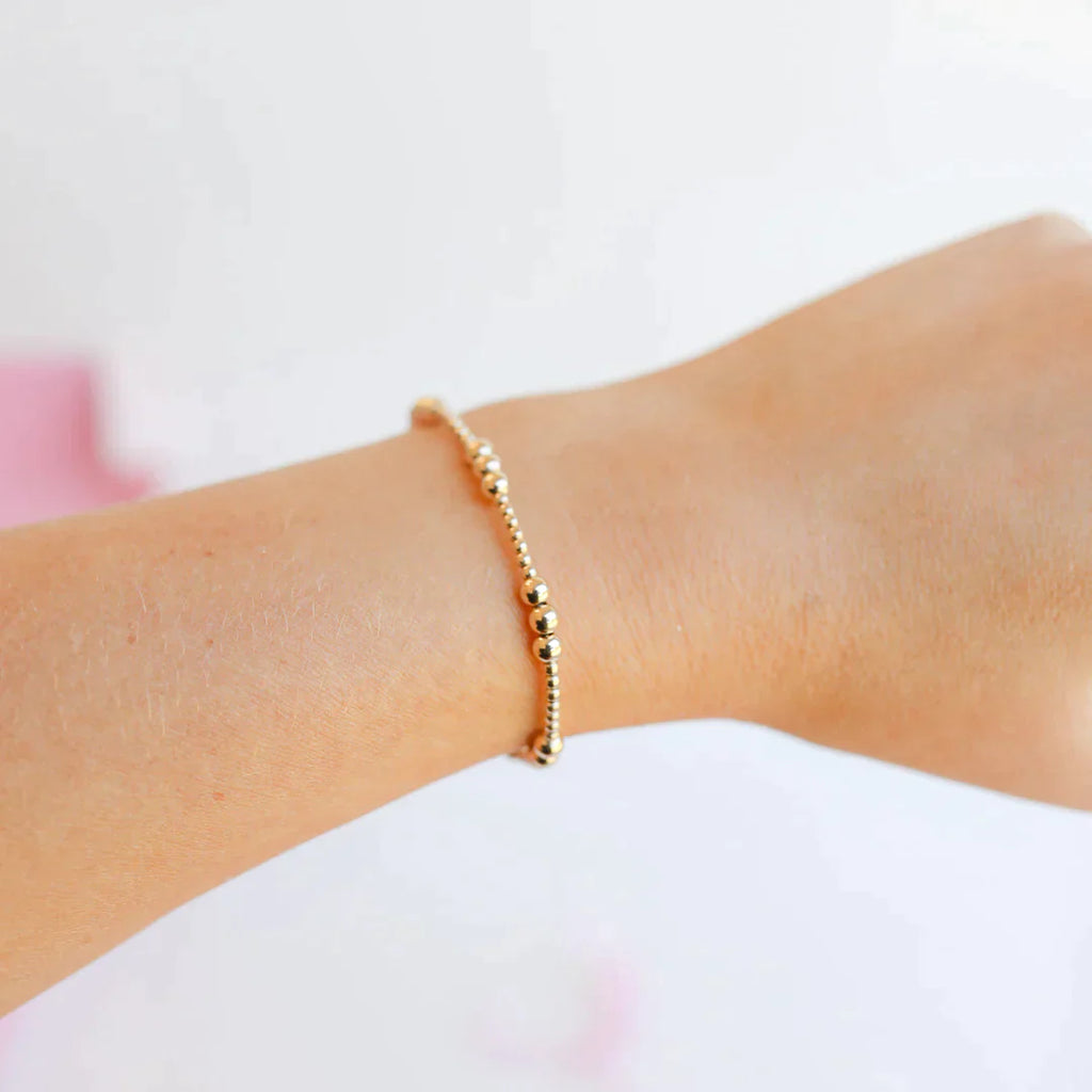 ILY Gold Filled Bead Bracelet | BB Kids