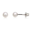 Pearl Stud Earrings with Screwbacks