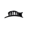Jet Black Flat Circle Hair Clip