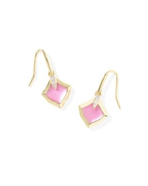 Joelle Small Drop Earring Gold in Azalea Illusion