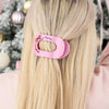 Just Add a Bow Flat Round Hair Clip