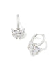 Blair Butterfly Huggie Earring in White Crystal