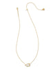 Cheer Short Pendant Necklace in White Mother of Pearl