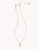 Cross Pendant Necklace White Opal