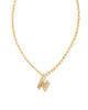 Crystal Letter Pendant Necklace