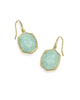 Daphne Frame Drop Gold Earrings