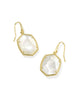 Daphne Frame Drop Gold Earrings