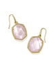 Daphne Frame Drop Gold Earrings