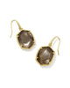Daphne Frame Drop Gold Earrings