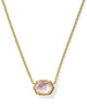 Daphne Gold Frame Pendant Necklace