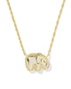 Elephant Gold Short Pendant Necklace