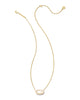 Elisa Enamel Framed Short Pendant Necklace
