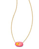 Elisa Enamel Framed Short Pendant Necklace
