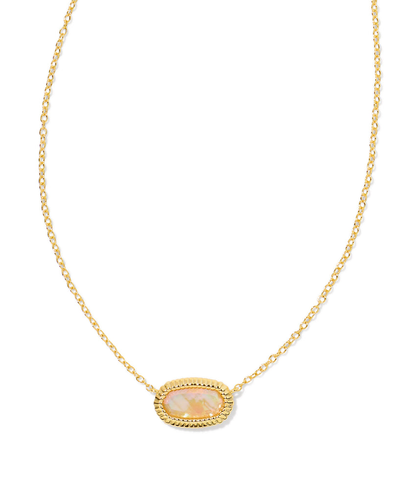 Elisa Ridge Frame Pendant Necklace