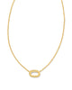 Elisa Ridge Open Frame Necklace