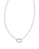 Elisa Ridge Open Frame Necklace