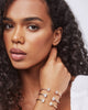 Grayson Crystal Cuff Bracelet in Rose Gold