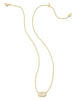 The Grayson Gold Pendant Necklace in Iridescent Drusy