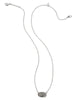 Grayson Silver Short Pendant Necklace in Platinum Drusy