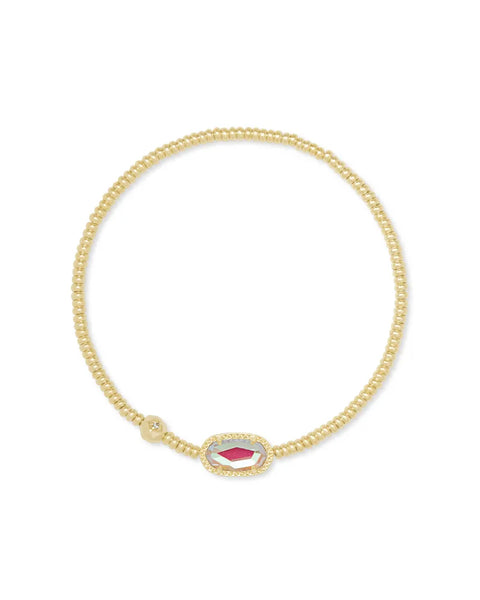Grayson Stretch Bracelet in Gold Dichroic Glass