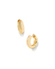Mikki Metal Huggie Earrings in Gold