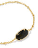 Tiger Striped Elaina Gold Delicate Chain Bracelet