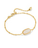 Tiger Striped Elaina Gold Delicate Chain Bracelet
