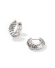 Tiger Striped Mikki Gold Huggie Earrings