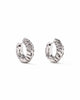Tiger Striped Mikki Gold Huggie Earrings