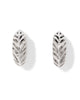 Tiger Striped Mikki Gold Huggie Earrings
