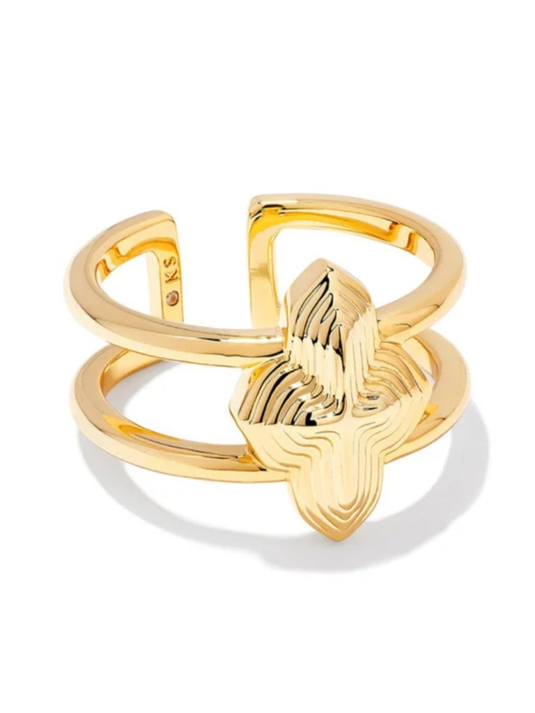 Abbie Metal Double Band Ring