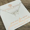 Petite Bow Drop Necklace