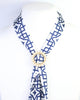 Rubi Pearl Lined Circle Scarf Slide Gold