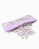 Lilac Sript Bamboo Mahjong Bag