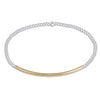 Bliss Bar Gold 2mm Mixed Metal Bracelet